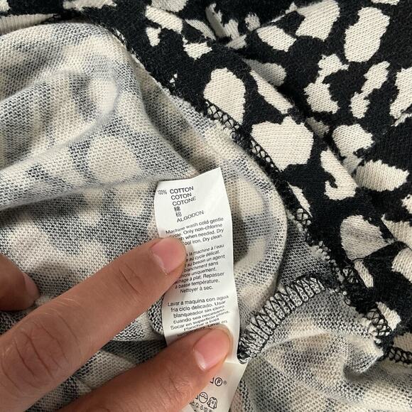 Gap 100% Cotton Dress Scoop Neck Elastic Waist Short Cap Sleeves Size Medium - Picture 7 of 10